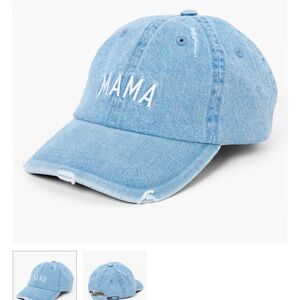 'Mama' Adjustable Denim Baseball Cap